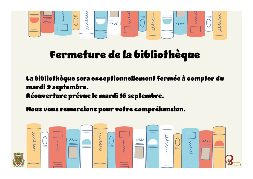 Fermeture de la bibliothèque