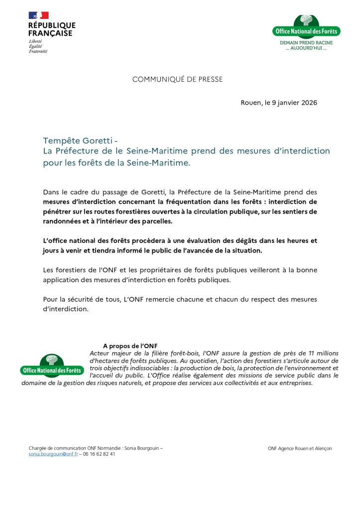 Interdiction de fréquentation des forêts