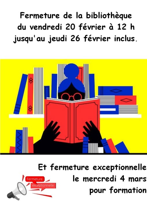 Fermeture de la bibliothèque