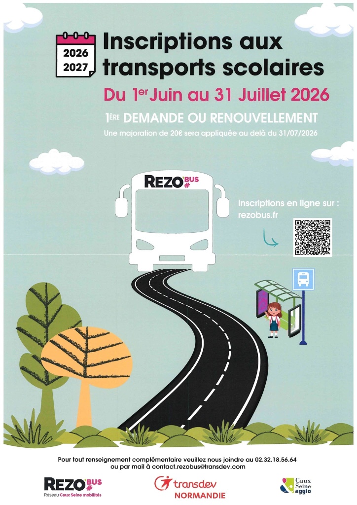 Inscription aux transports scolaires
